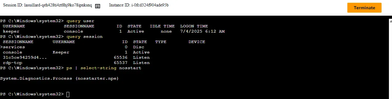 보안 프로그램 동작 확인